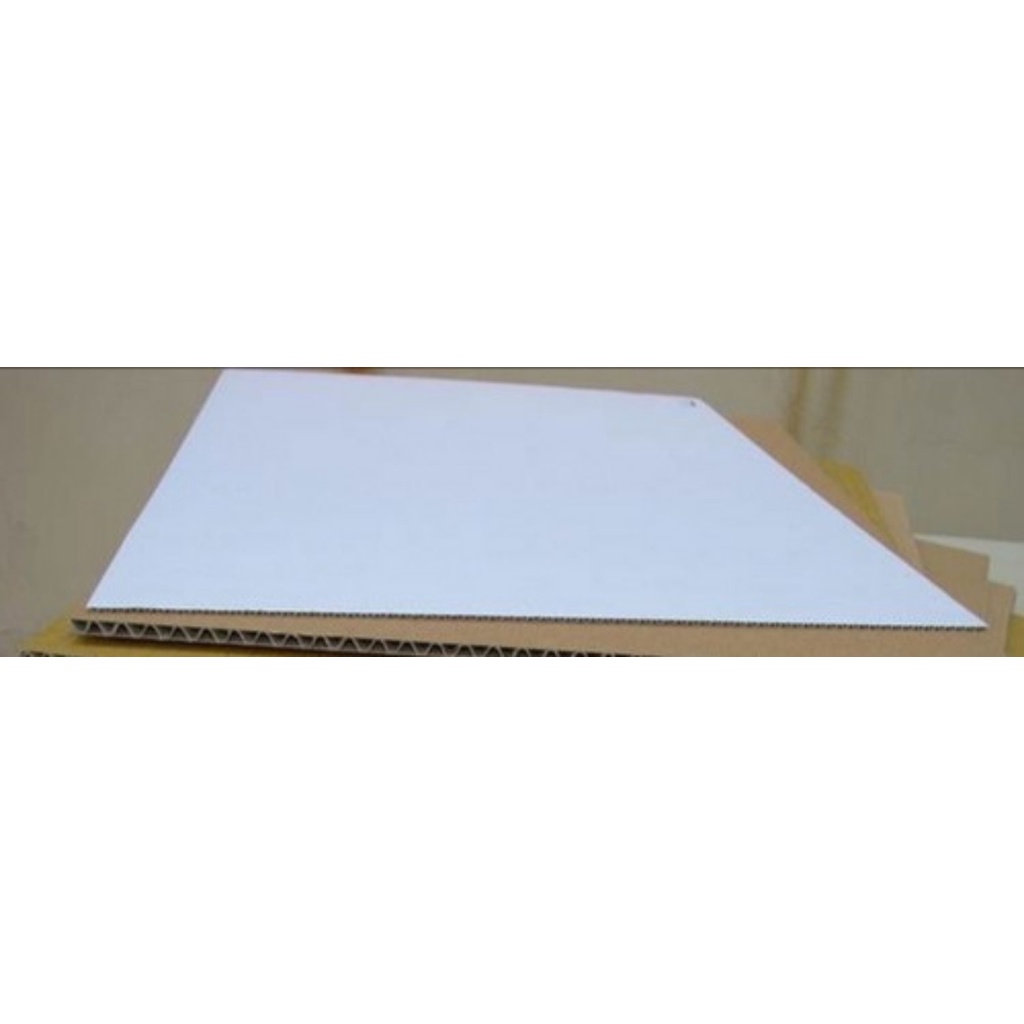 Bìa Carton Trắng 3 Lớp Nguyên Tấm 81X95Cm Dày 1.6Ly