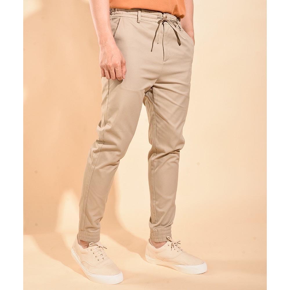 ROUTINE Quần jogger kaki nam co giãn 10F19PJO008 String