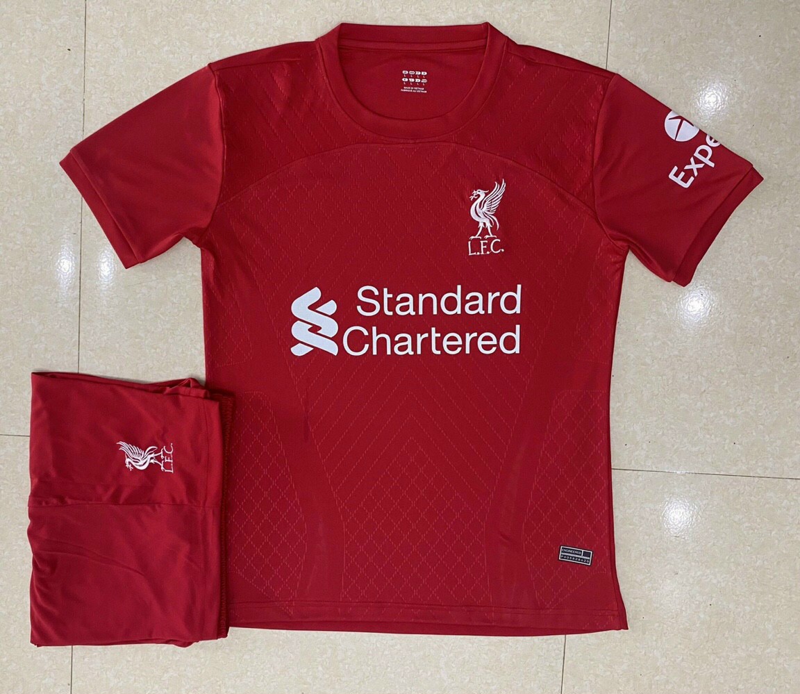 Áo bóng đá -Áo Đá Banh CLB Liverpool-Thun Thái Cao Cấp-Mẫu 1-2-Siêu Thoáng,Siêu Bền,Thoáng mát