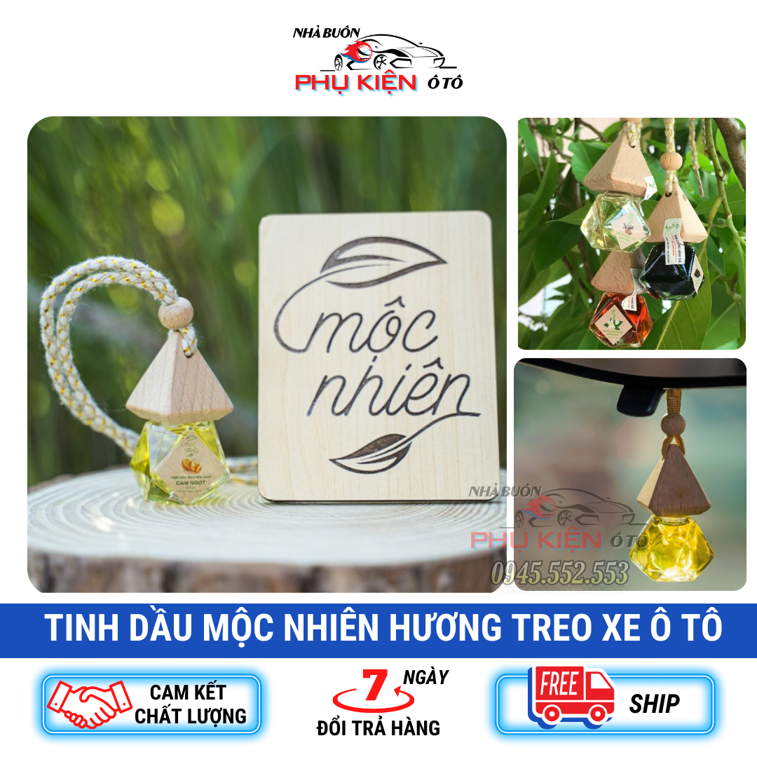 Tinh dầu Mộc Nhiên hương treo xe ô tô đủ mùi hương