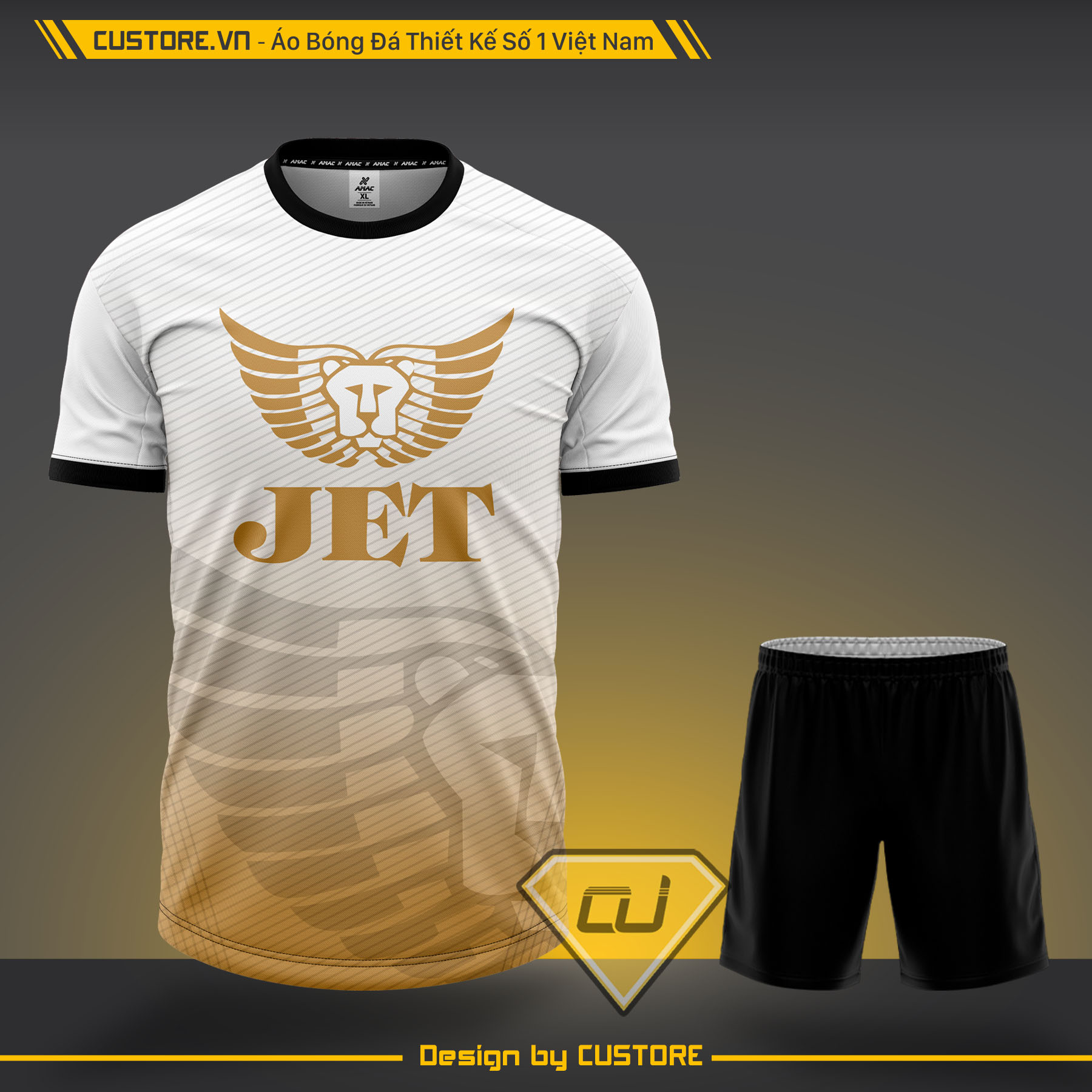 [HCM]Bộ quần áo .T.H.U.Ố.C LÁ JET Trắng Đen CUSTORE giá rẻ