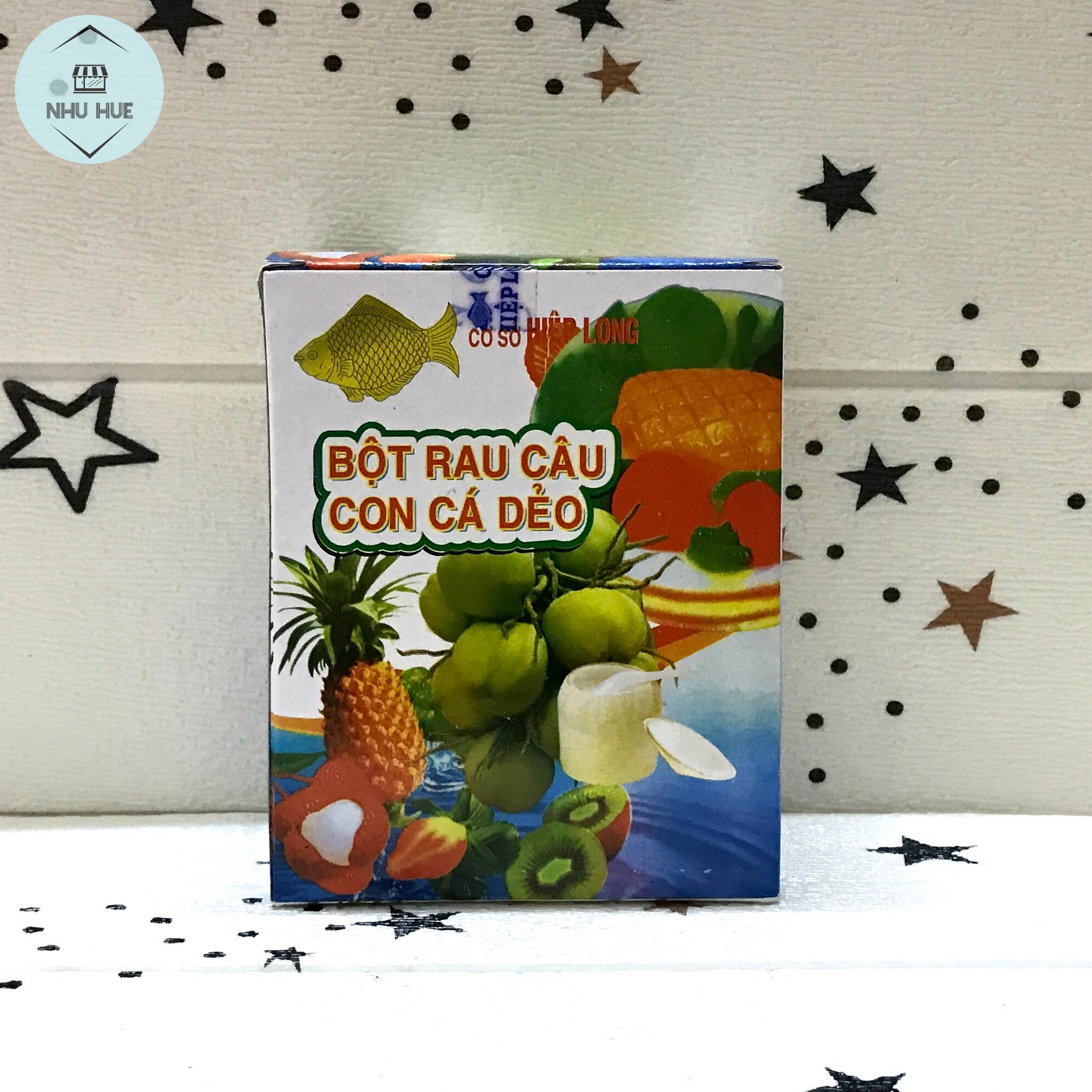 Bột rau câu Con Cá Dẻo (hộp 12 gói x 10g)