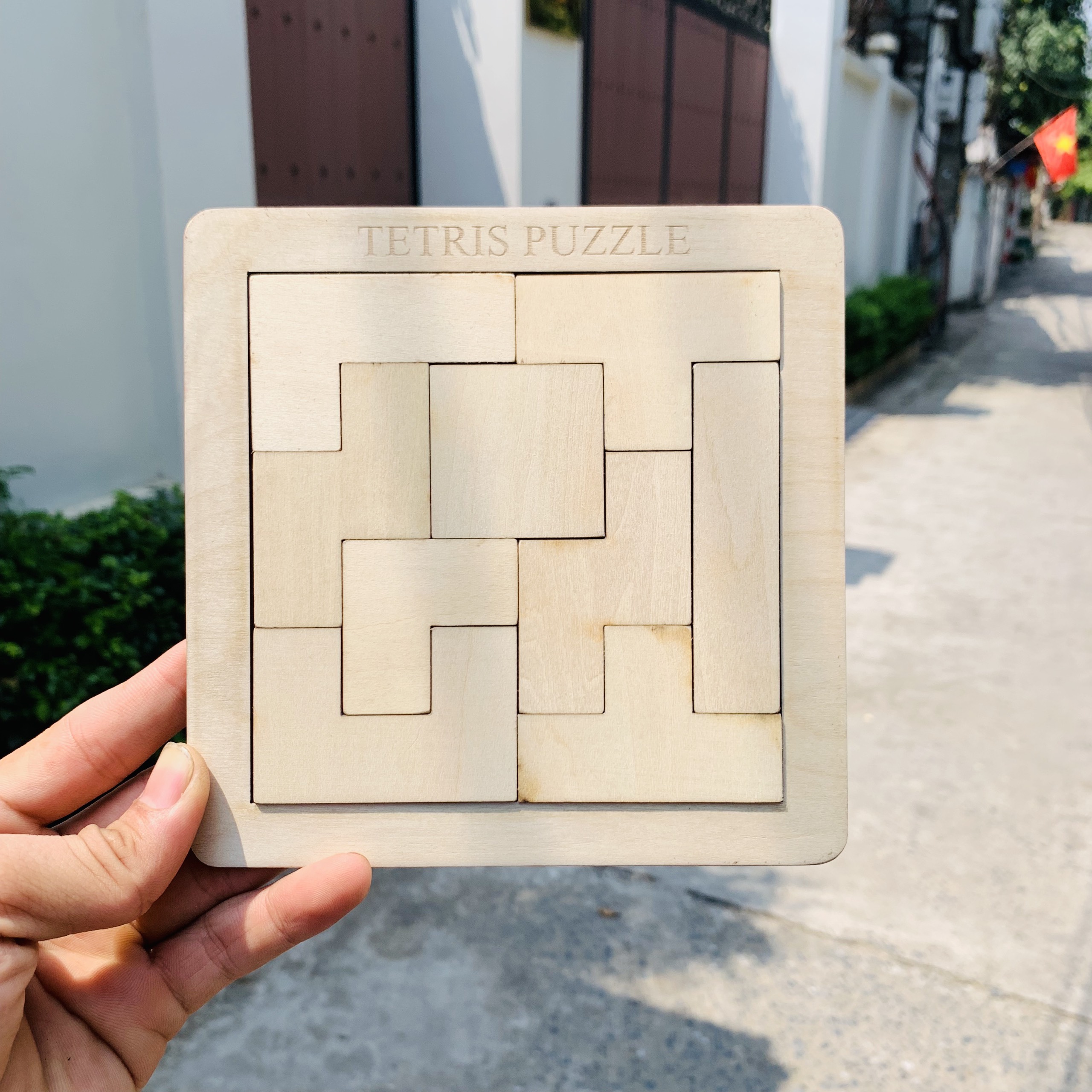 Trò Chơi Giải Đố Thông Minh,Xếp Gạch Puzzle Tetris Cổ Điển Cách Chơi Đơn Thú Vị Nhiều Đáp Án Giúp Trẻ Rèn Luyện Tư Duy Logic Phát Triển Trí Tuệ,Đồ Chơi Xếp Hình Benrikids,Đồ Chơi Trẻ Em Bằng Gỗ