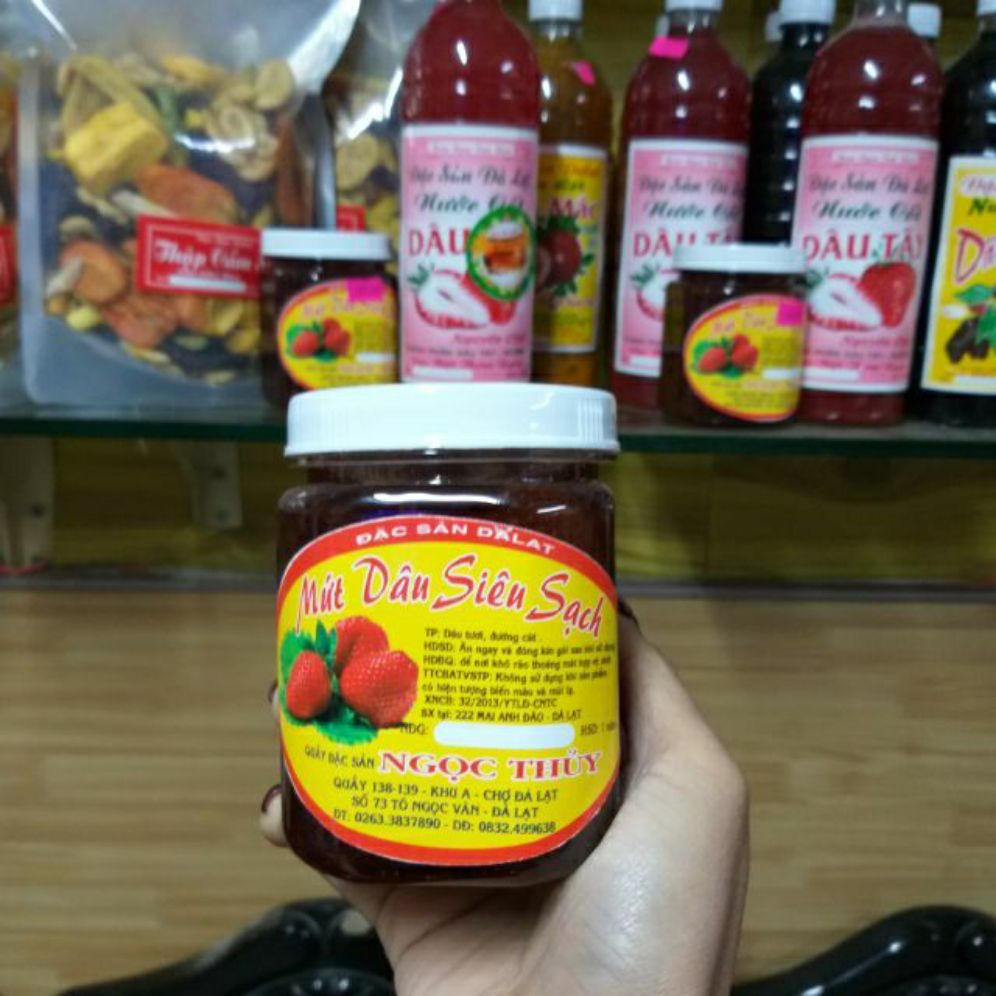 1kg mứt dâu đà lạt