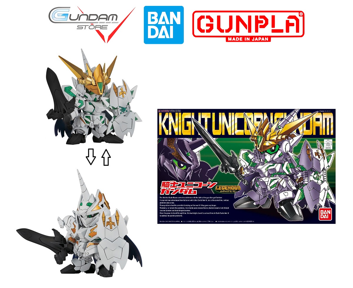 Mô Hình Gundam SD KNIGHT UNICORN BB385 Bandai Đồ Chơi Lắp Ráp Anime Nhật