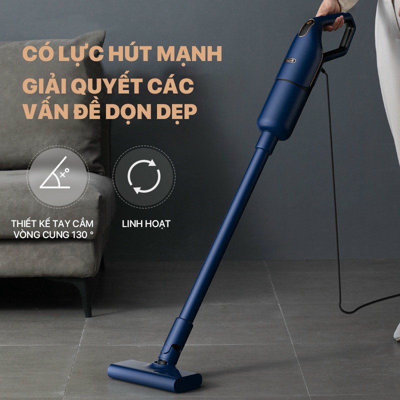 Máy Hút Bụi Cầm Tay Deerma DX1000 Lực Hút Siêu Lớn 16kPa - Phù Hợp Với Diện Tích SÀn Lớn
