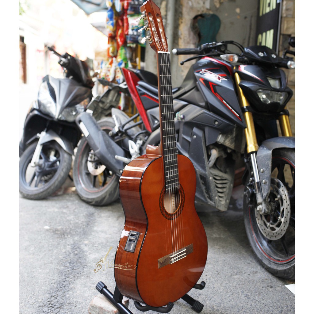 Đàn guitar classic Yamaha Cx40 chính hãng sẵn EQ có phiếu chứng nhận guitar cổ điển đáng mua tặng full phụ kiện