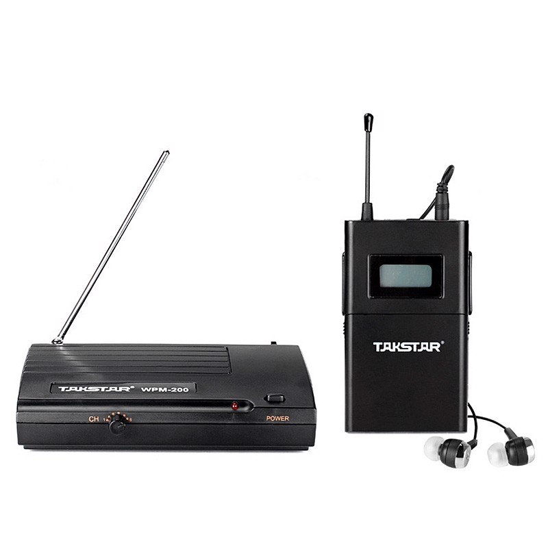 Tai nghe kiểm âm không dây sóng uhf | takstar wpm-200