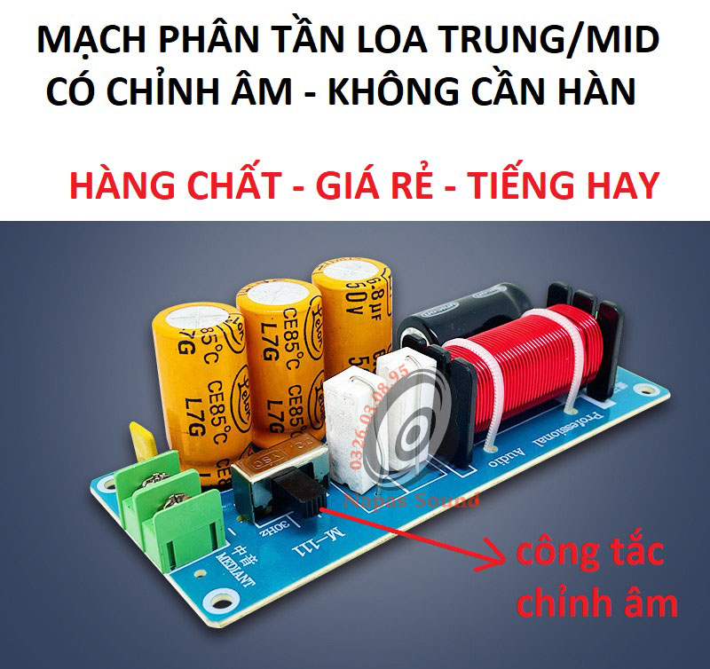 PHÂN TẦN MID TĂNG THÊM LỜI CHO DÀN - M111 CÔNG SUẤT LỚN - GIÁ 1 CÁI - PHÂN TẦN CHO LOA TRUNG