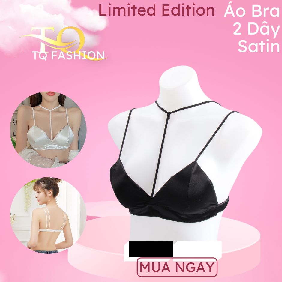 Áo Bra Satin Chữ Y TQFASHION Bra Quyến Rũ đồ lót nội y cao cấp Vải gân tăm mặc ôm sát vào body nhưng lại vô cùng thoải mái