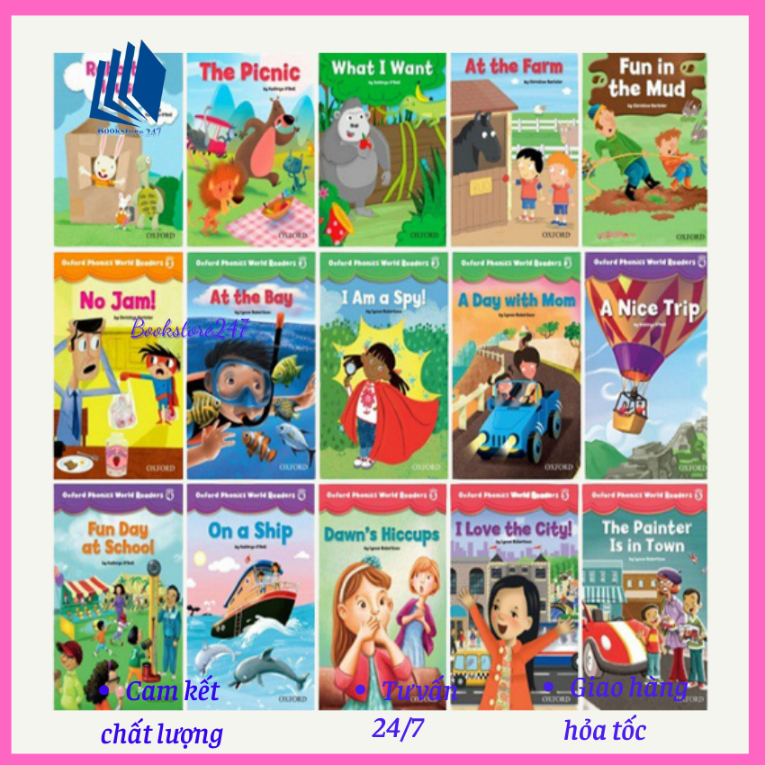 Combo 15q Oxford phonics reader - bổ trợ Phonics cho bé, tặng file nghe Mp3