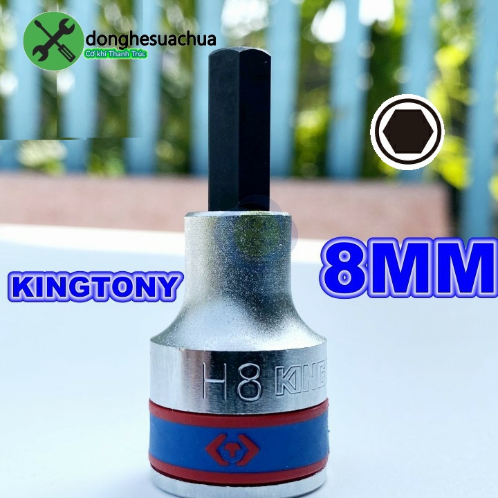 Tuýp lục giác 8mm kingtony 402508 loại 1/2 dài 60mm