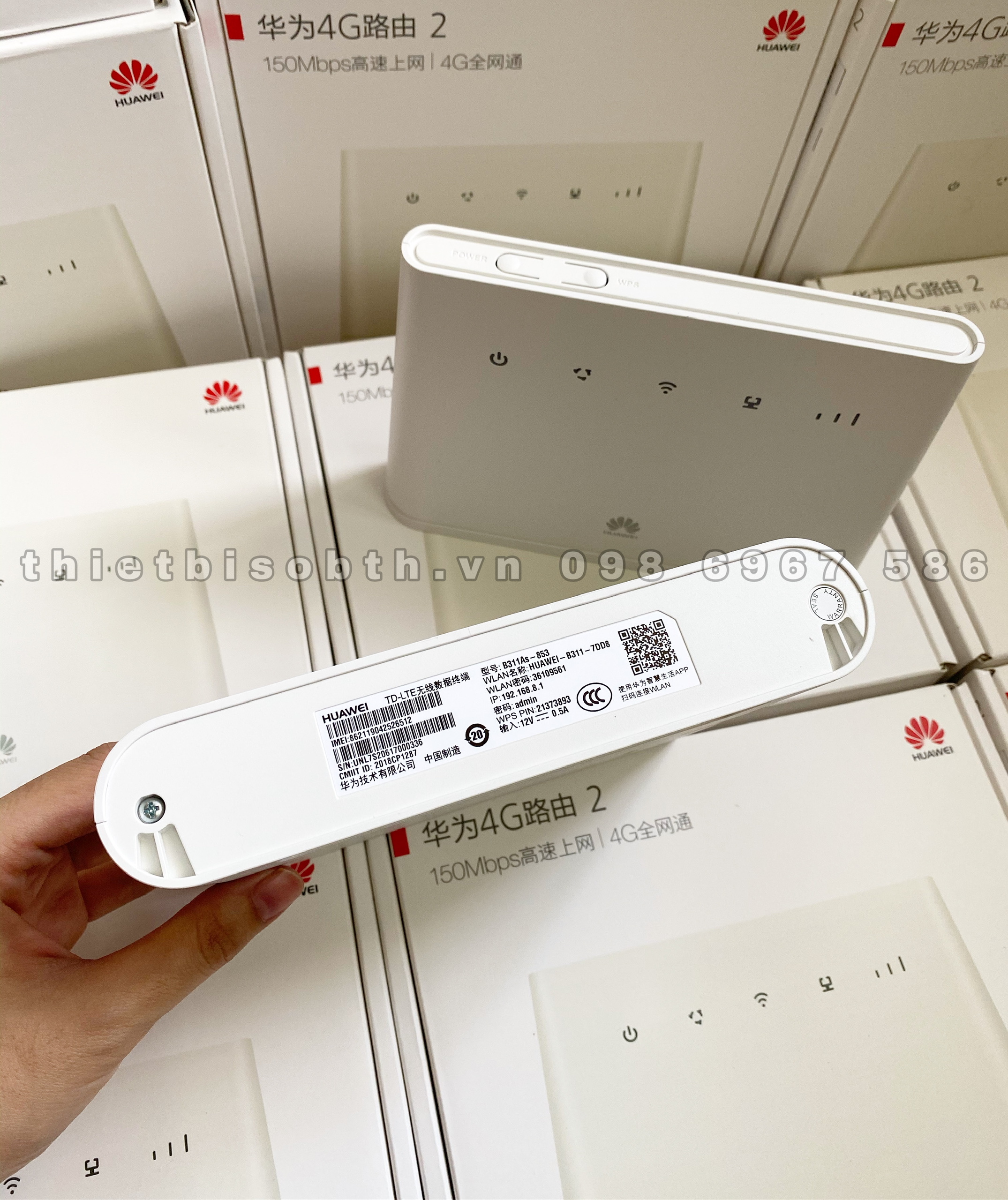 Bộ phát wifi 4g huawei b311 - tặng anten