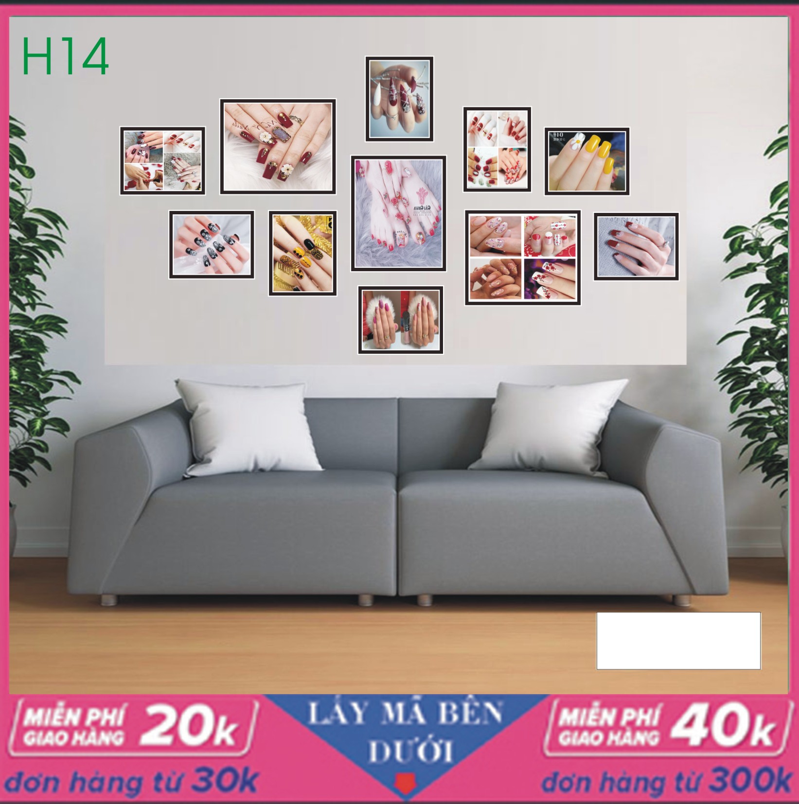 COMBO TRANH  11 BỨC TỔNG HỢP  NAIL H14  FOMEX  KHỔ LỚN DÁN TUONG TRANG TRÍ  - ( CAM KẾT CHẤT LƯỢNG NHƯ HÌNH)  Dán tường trang trí phòng khách 3D tranh Zebras Xưởng tranh tạo động lực