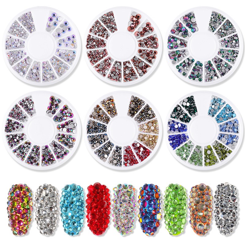 Khay đá chân lưới trang trí nail, đá nail chân bằng, khay đá cao cấp 12 ô