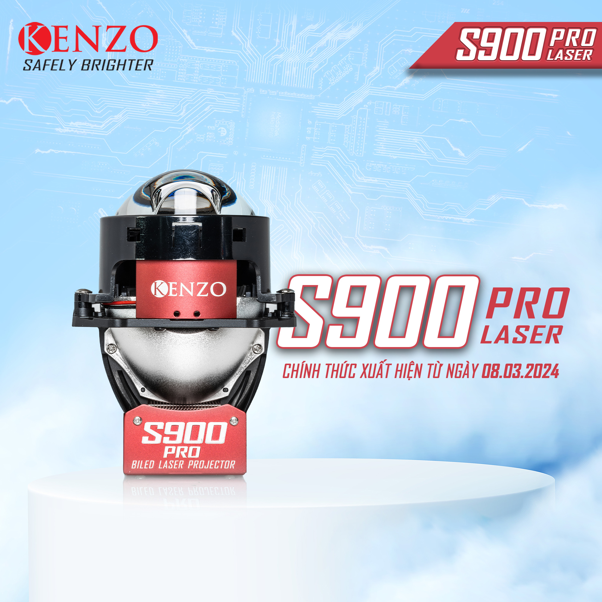 Bi-Led Laser Kenzo S900 Pro - 75/100W