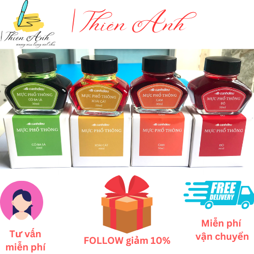 Mực Cánh Diều phổ thông 30ml, mực bút máy luyện chữ đẹp, mực cho bút luyện chữ