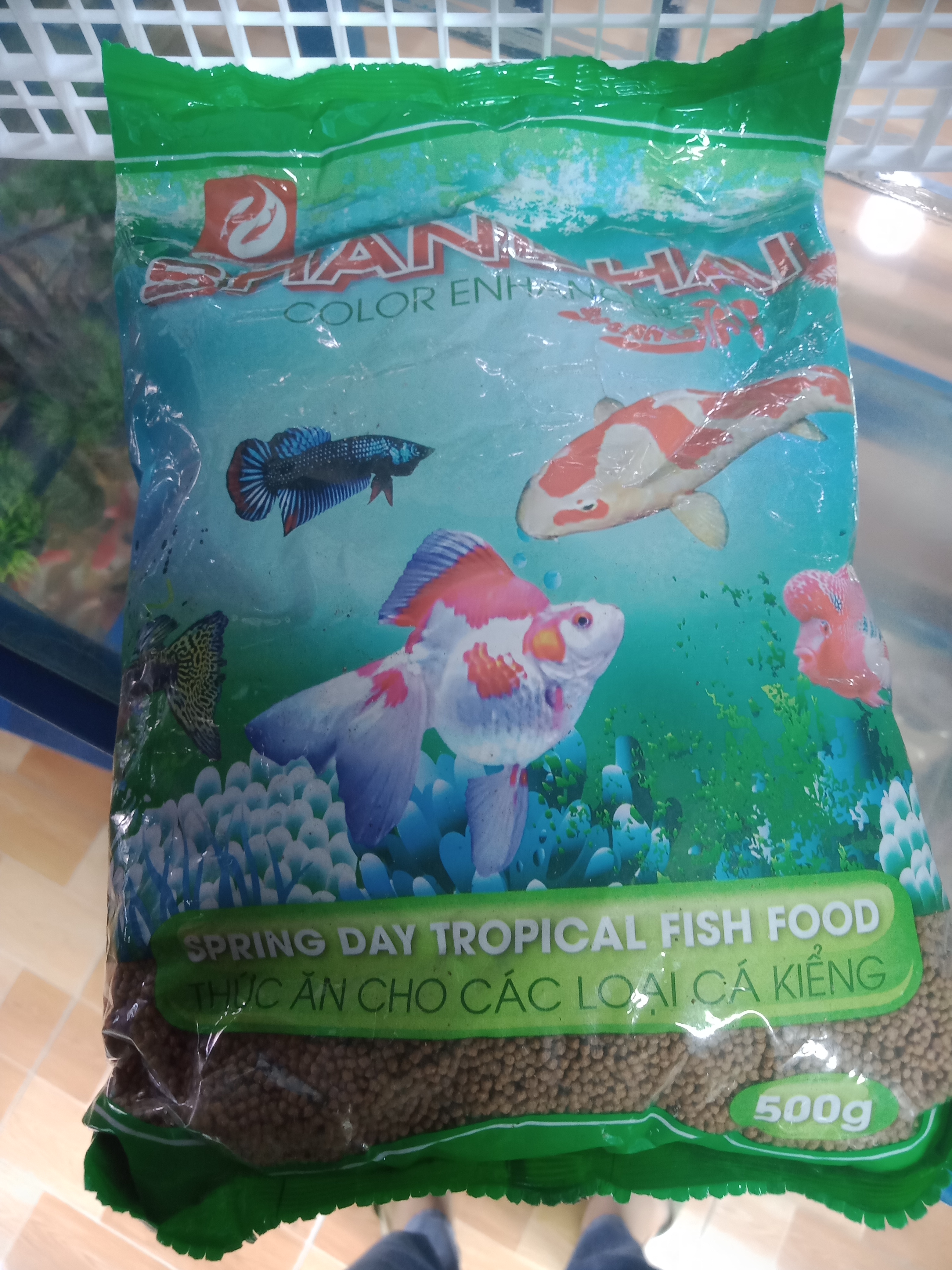 Cám sanghai bịch thức ăn dành cho cá cảnh