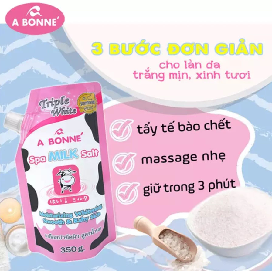 Tẩy tế Bào Chết Body A Bonne Spa Milk Salt Thái Lan 350gr