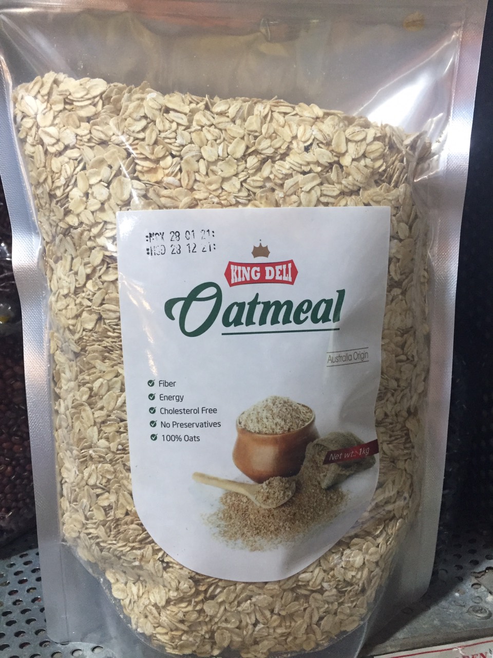 YẾN MẠCH OATMEAL NGUYÊN HẠT CÁN DẸT 500gr