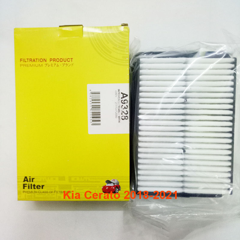 Lọc gió động cơ A9328-6 JS Asakashi dùng cho Kia Cerato 2018, 2019, 2020, 2021, 2022 28113-F2000