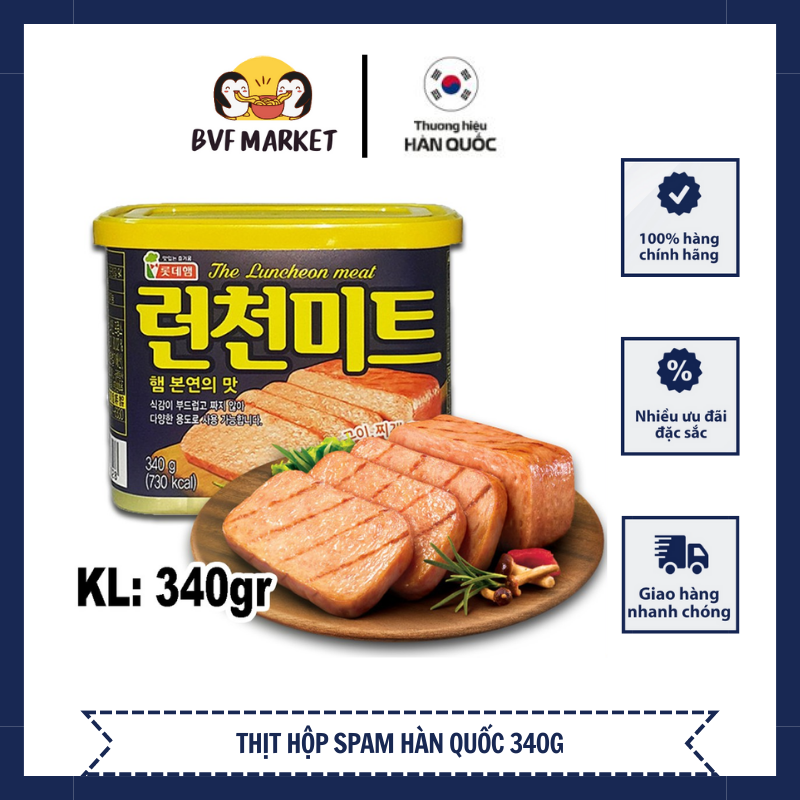 Thịt hộp spam hàn quốc nhập khẩu 340gr
