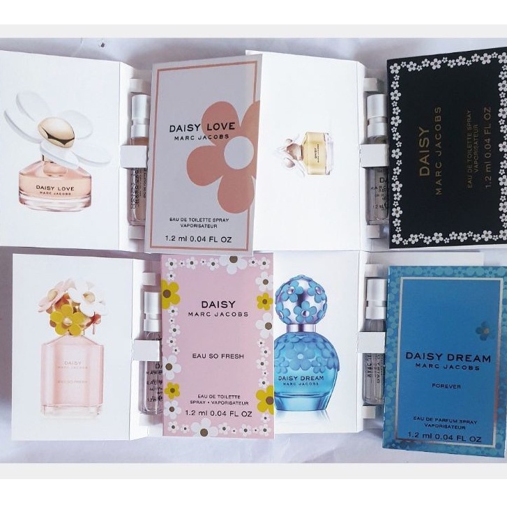  Sample mẫu thử Vial nước hoa MARC JACOB  Daisy Daisy Love Daisy Eau So Fresh 1.2ml 
