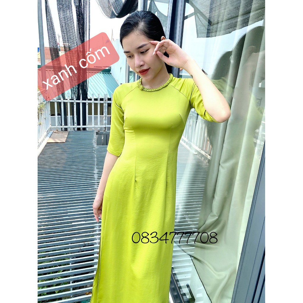 ÁO DÀI TRUYỀN THỐNG TÂY THI TRƠN ĐỦ MÀU