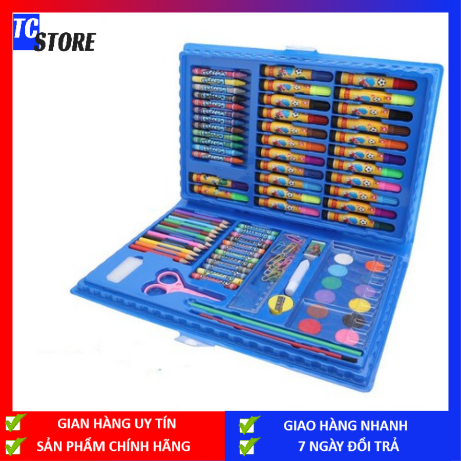 [FREESHIP] Combo 86 món bút tô màu cho bé thỏa sức sáng tạo, phát triển kĩ năng - Bút màu vẽ - Đồ dùng học tập cho bé