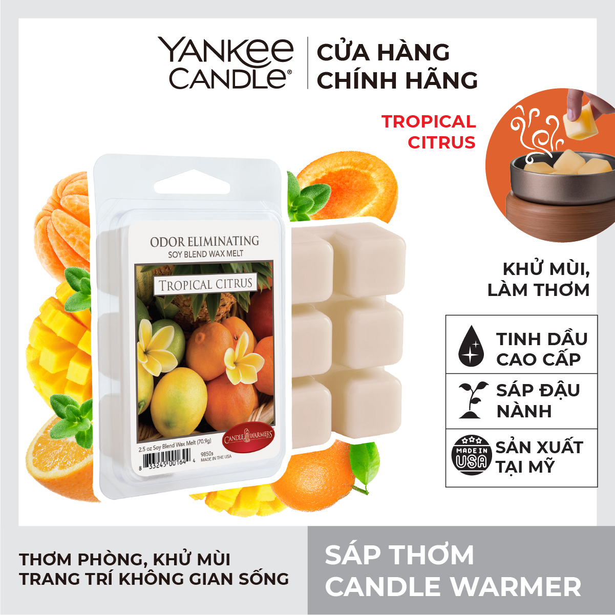 Sáp thơm Candle Warmer - Tropical Citrus