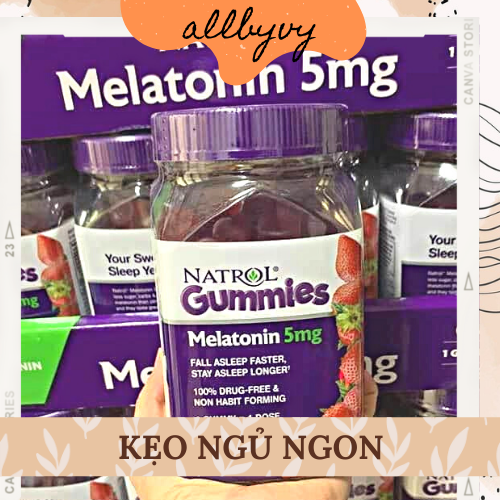 allbyvy | Kẹo Dẻo Ngủ Ngon Natrol Gummies
