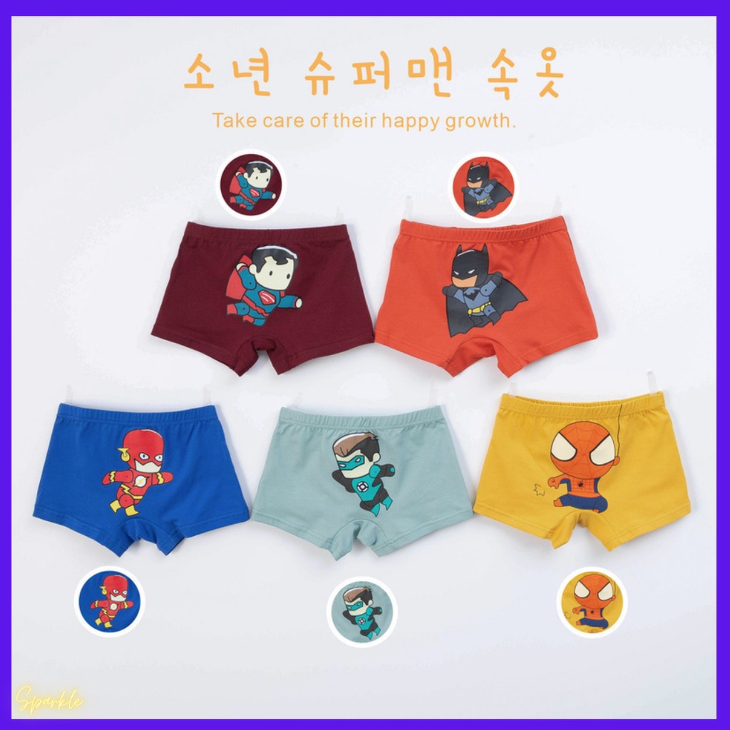 Combo 5 chiếc quần sịp đùi cho bé trai- hàng cao cấp cotton