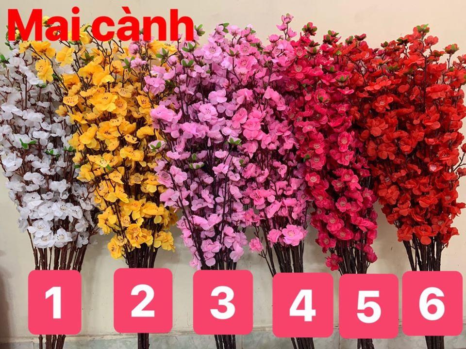 Cành mai cành đào trang trí tết cực xịn - loại 1m