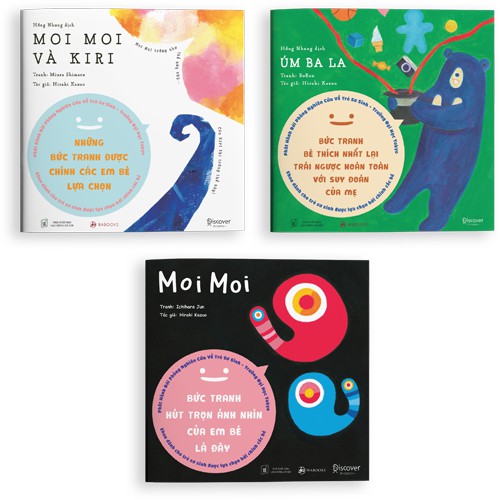 [FREESHIP] Sách Cho Bé Ehon Nhật Bản - Set 3 Cuốn Moi Moi Và Những Người Bạn Dành Cho Trẻ Từ 0-2 Tuổi