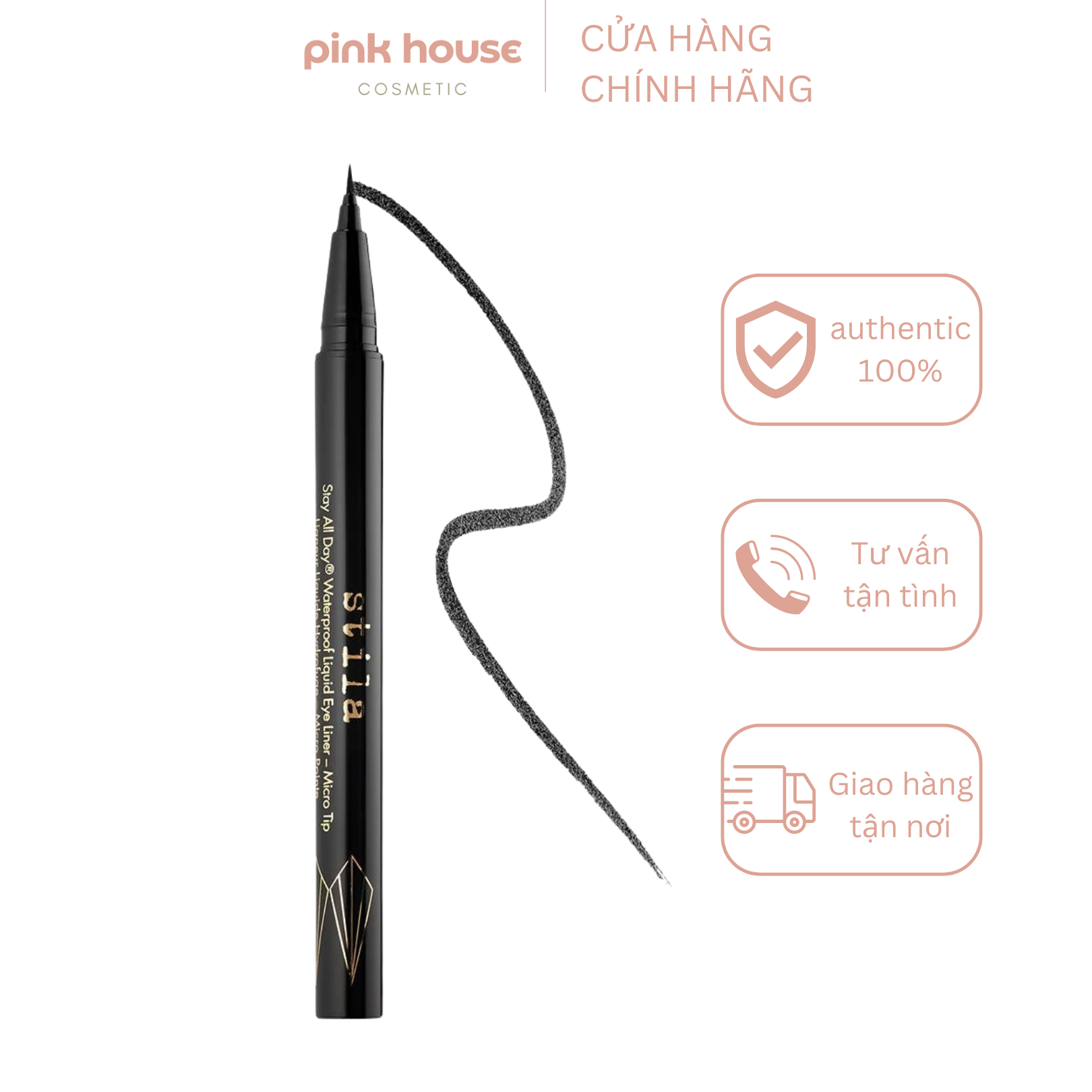 Kẻ mắt Stila Stay All Day Micro Tip Waterproof Liquid Eye Liner