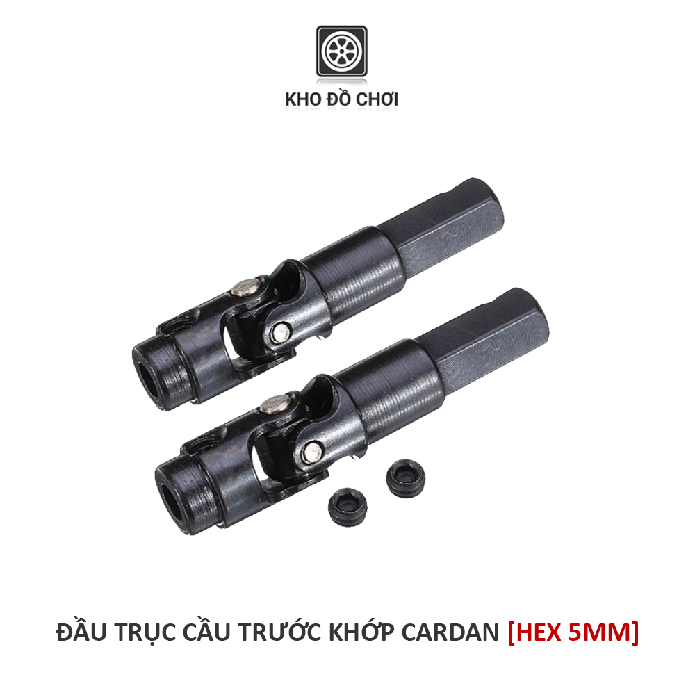Đầu trục cầu trước khớp cardan kim loại - Hex 5mm