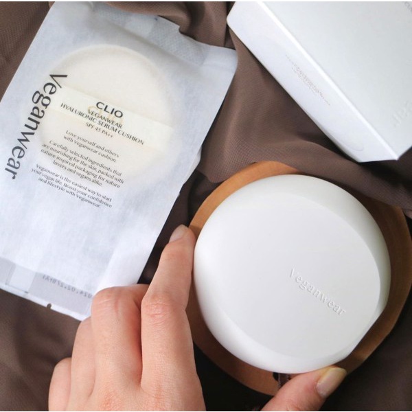 [HOÀN TIỀN 15%][Tặng kèm lõi]Phấn Nước Thuần Chay Cấp Ẩm Clio Vegan Wear Hyaluronic Serum Cushion Sp