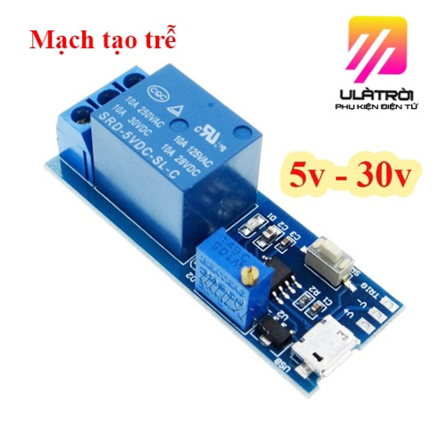 Module tạo trễ, mạch tạo trễ, relay tạo trễ 5V
