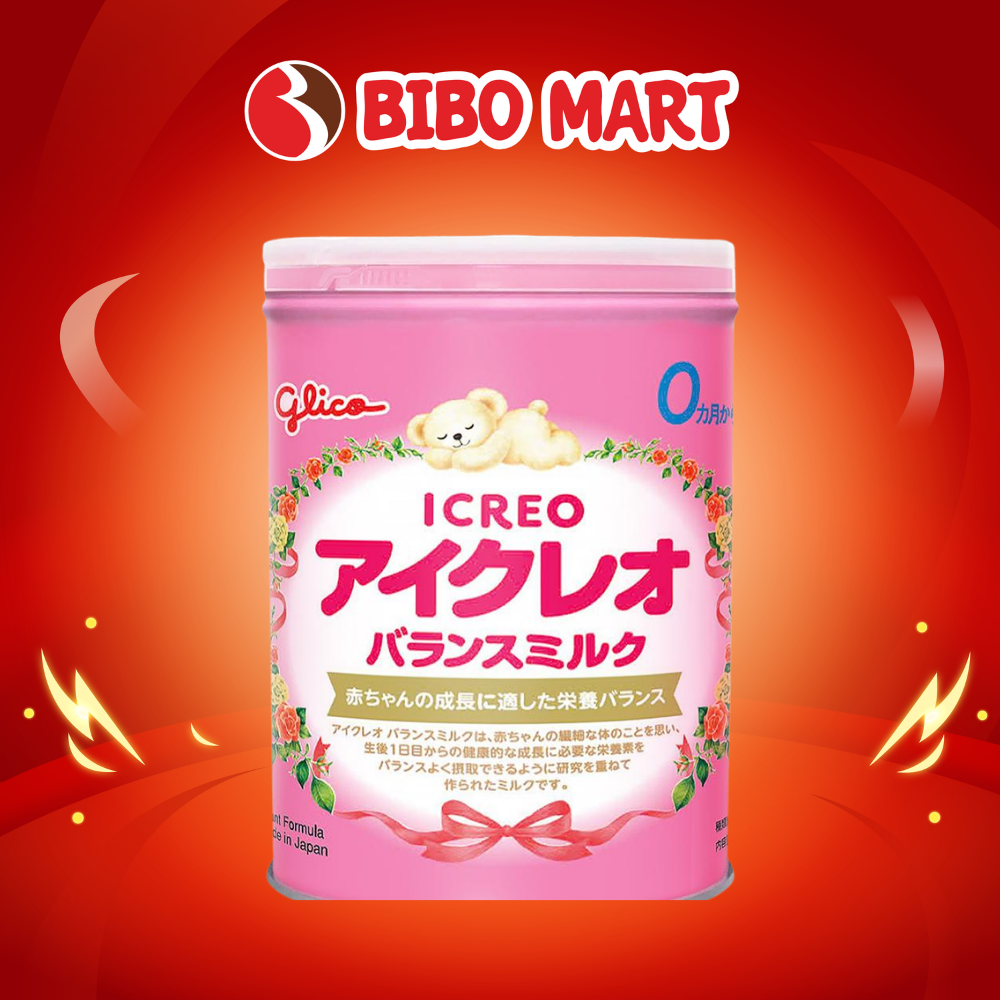 Sữa Bột Glico Icreo Balance Milk Nội Địa Nhật Phát Triển Toàn Diện Cho Bé (0-12M) Lon 820g - Bibo Mart