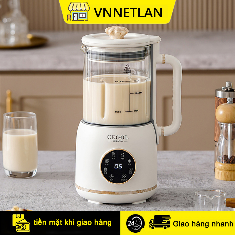 Máy làm sữa đậu nành, Máy làm sữa đậu nành đa năng, Màn hình cảm ứng gia đình công suất lớn，Máy Nấu Sữa Hạt Mini  Máy làm sữa hạt mini đa năng