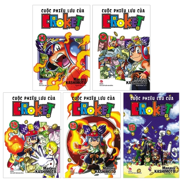 Fahasa - combo sách hay cuộc phiêu lưu của croket: tập 11 + 12 + 13 + 14 + 15