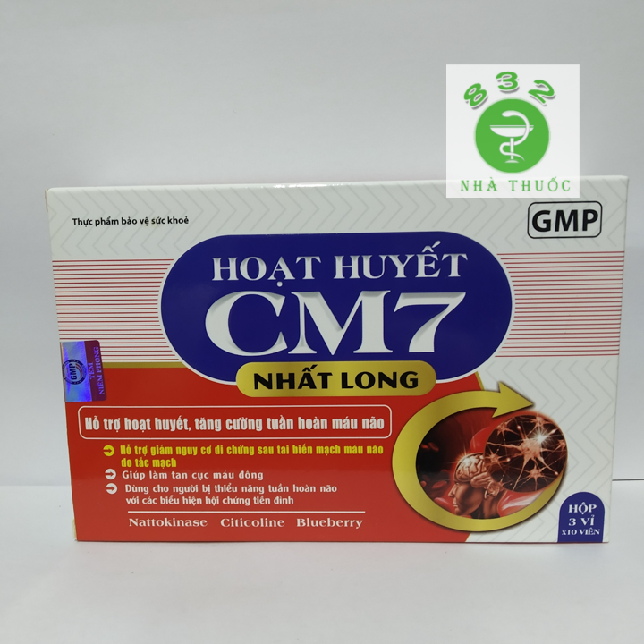 HOẠT HUYẾT CM7 Nhat Long hộp 30 viên