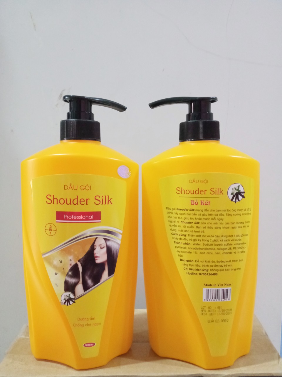 Dầu Gội 3in1 Shouder Silk Chai Vàng 1000ml Cho Tcs Chắc Khỏe Mềm Mượt