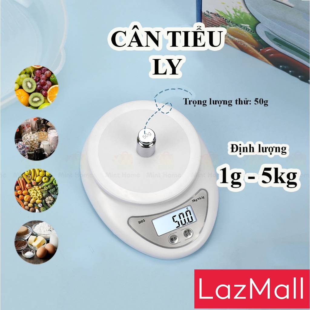 Cân Điện Tử Tiểu Ly Nhà Bếp Cân Điện Tử Tiểu Ly Chính Hãng Dụng Cụ Đo Lường - Cân Điện Tử - Cân Tiểu