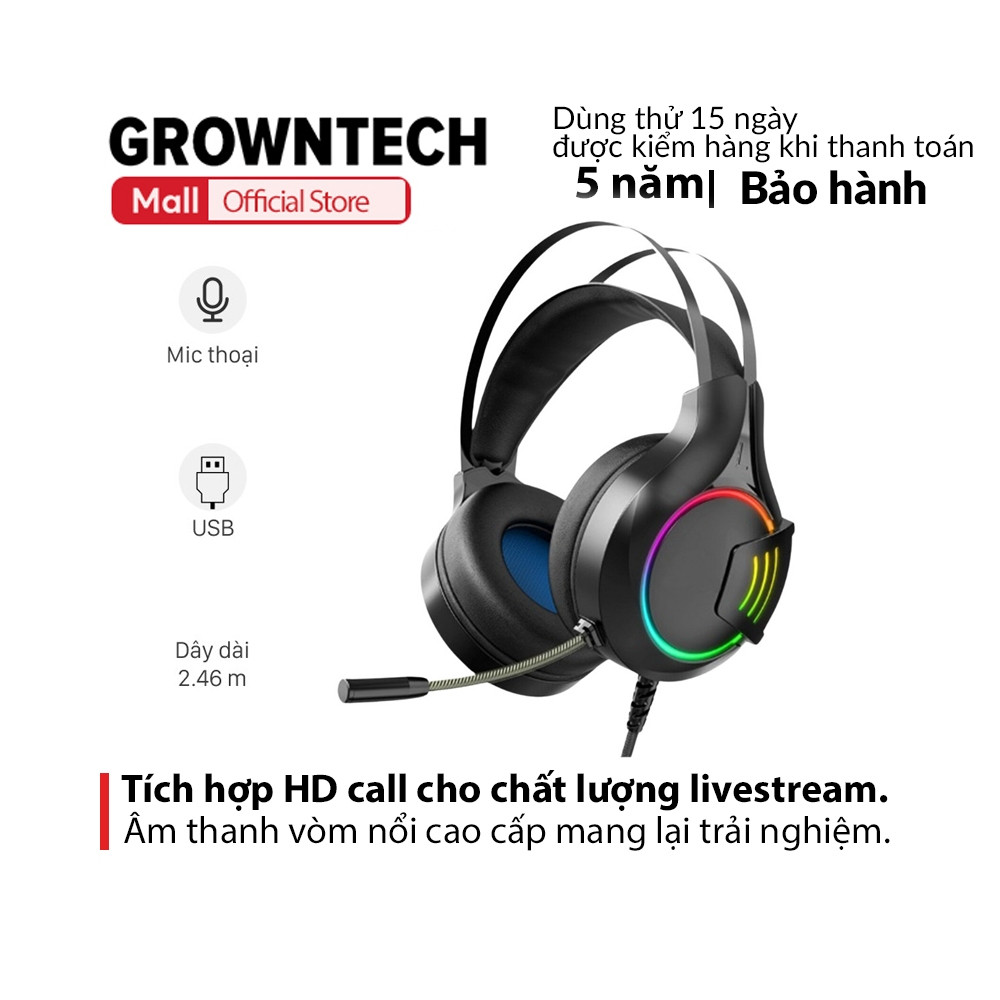 Tai nghe chụp tai gaming chính hãng Deiog E8250, tai nghe máy tính không dây chống ồn có mic cho máy tính bàn laptop chơi game âm thanh vòm
