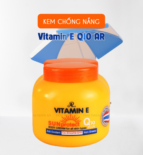 Kem Vitamin E Aron Q10 dưỡng ẩm chống nắng 200ml