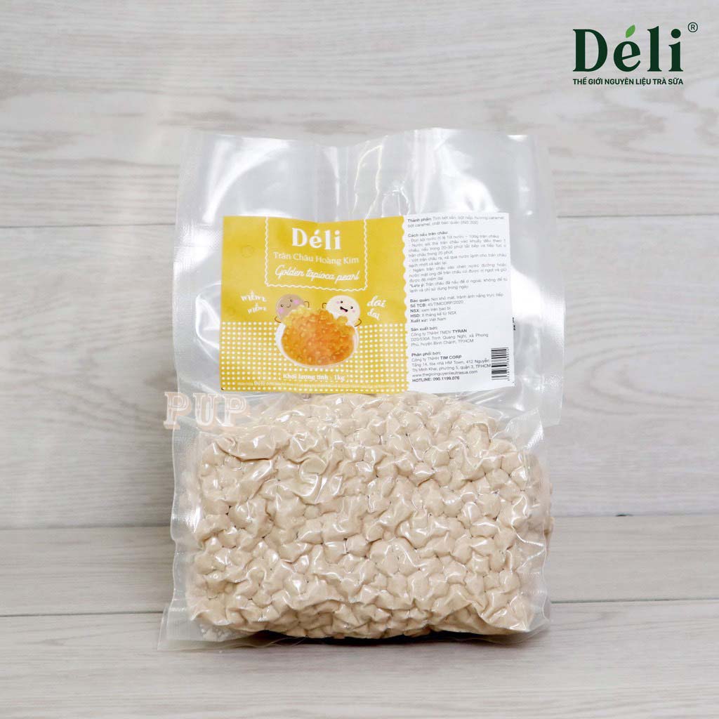 Trân Châu Hoàng Kim Deli Gói 1kg-trân châu-trân châu hoàng kim,trân châu deli