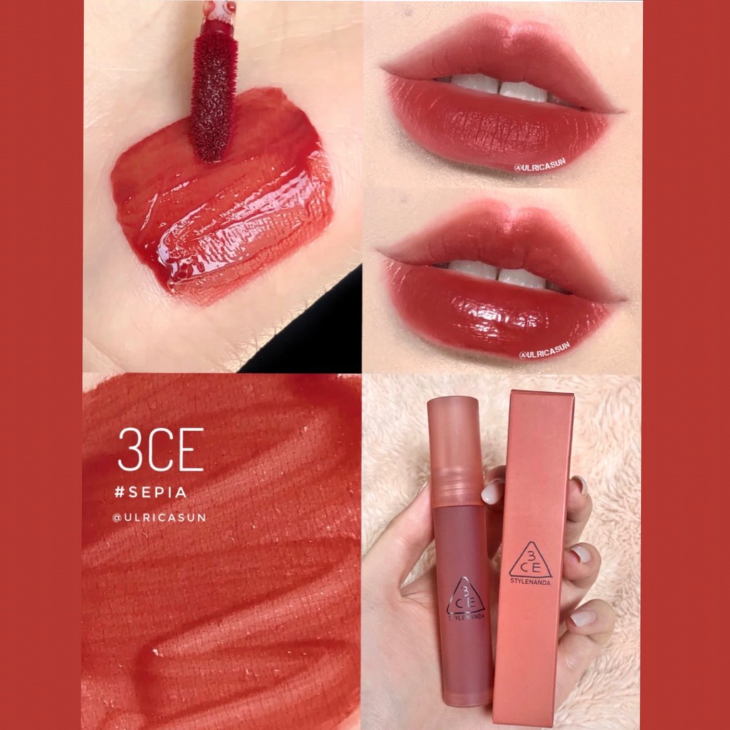 Son kem lì 3CE mềm mịn lâu trôi Blur Water Tint 3CE008