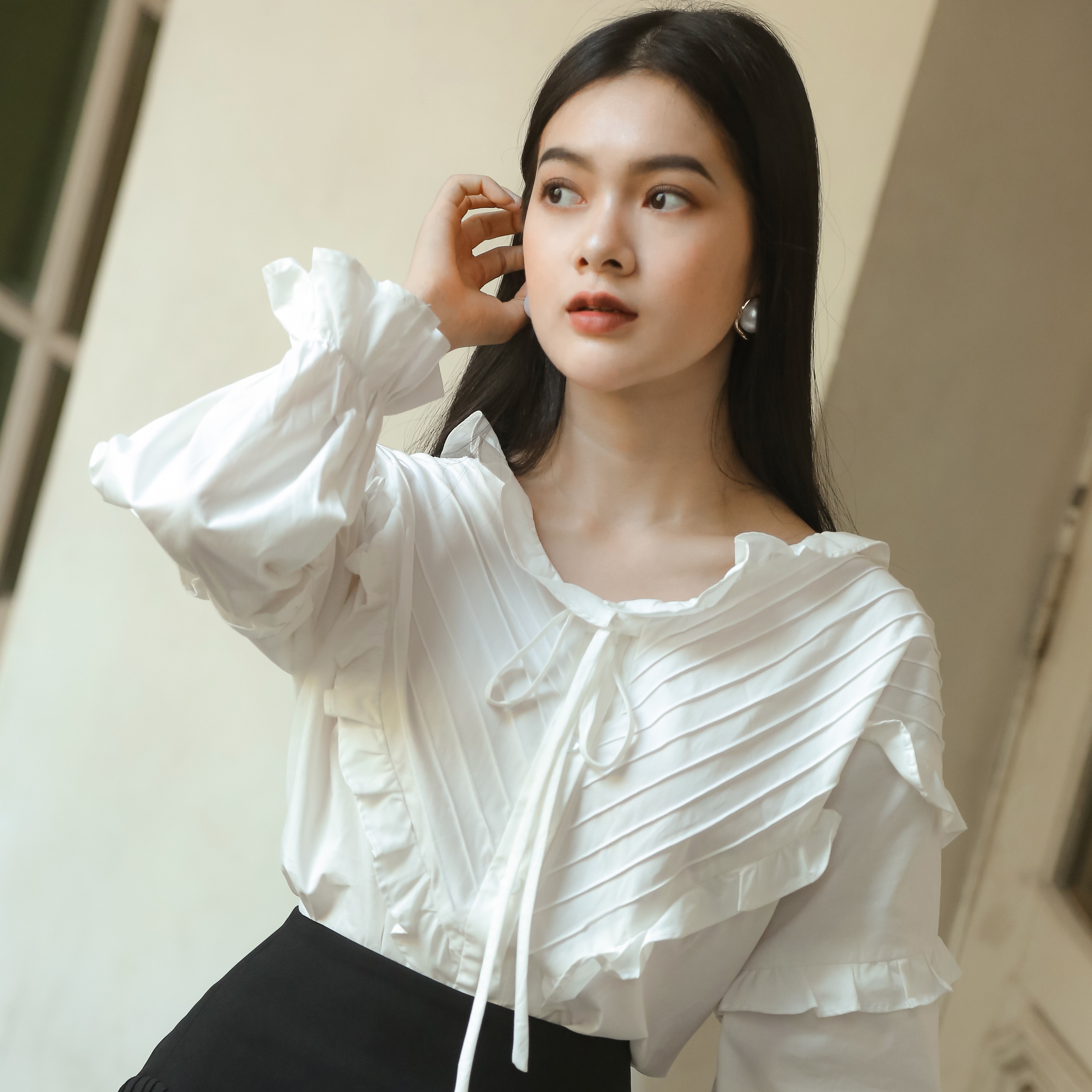 Moda de Lita - Áo somi tay dài Zelda cổ bèo