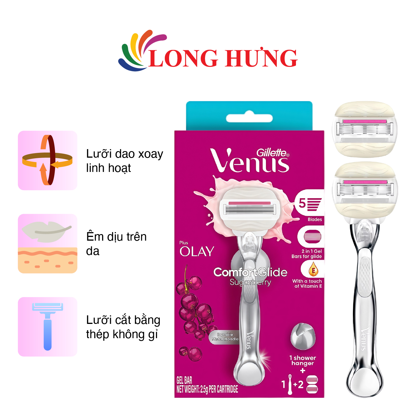 Gillette Venus Comfortglide Olay Sugarberry Razor (1 Piece)